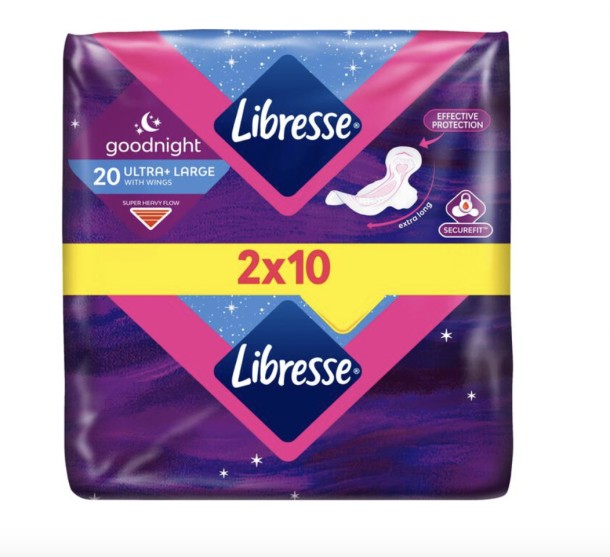 Libresse Ultra Thin Maandverband Goodnight 20 stuks