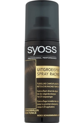 Syoss Uitgroeispray Donkerbruin 120 ml