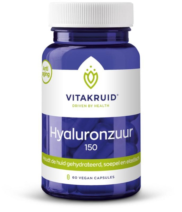 Vitakruid Hyaluronzuur 150 met Vitamine C (60 Vegetarische capsules)