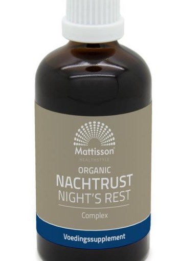 Mattisson Organic nachtrust complex tinctuur bio (100 Milliliter)