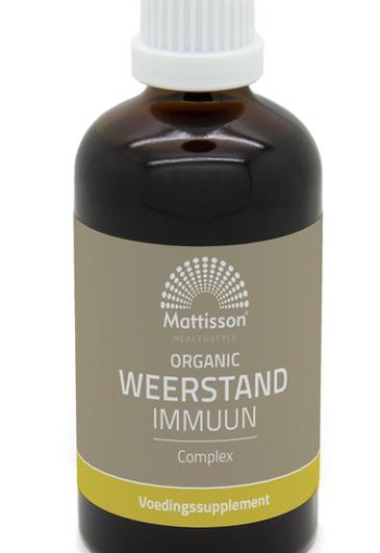 Mattisson Organic weerstand/immuun complex tinctuur bio (100 Milliliter)