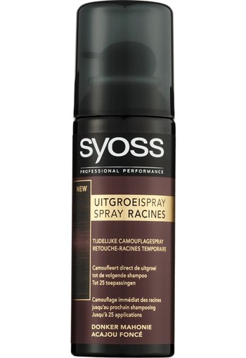 Syoss Uitgroeispray Donker Mahónie 120 ml