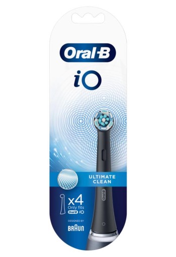 Oral B Opzetborstel iO ultimate clean zwart (4 Stuks)