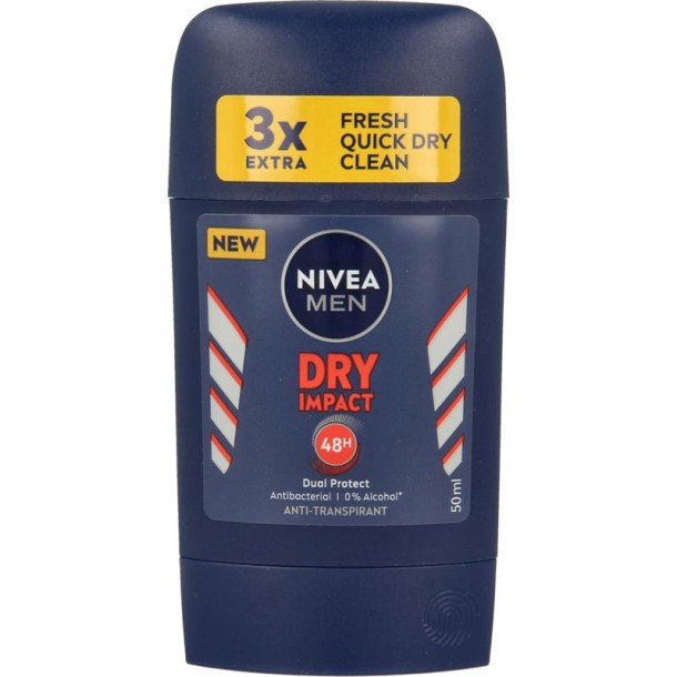 Nivea Men deodorant dry stick impact (50 Milliliter)