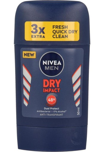 Nivea Men deodorant dry stick impact (50 Milliliter)