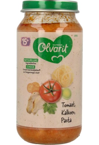 Olvarit Tomaat kalkoen pasta 15M10 (250 gram)