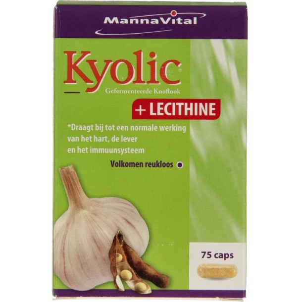 Mannavital Kyolic + lecithine (75 Capsules)