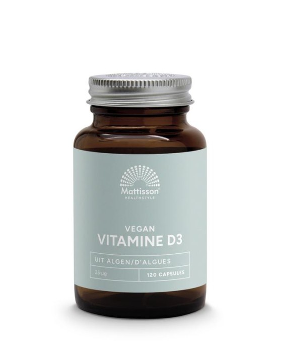 Mattisson Vegan vitamine D3 25mcg/1000IE (120 Vegetarische capsules)