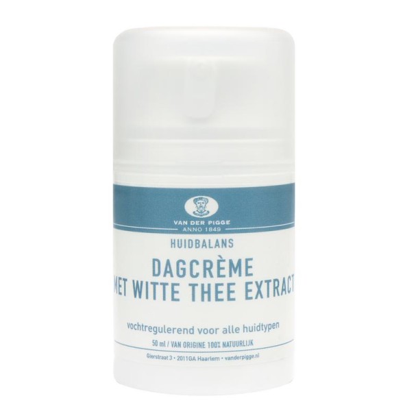 Van der Pigge Huidbalans dagcreme witte thee extract (50 Milliliter)