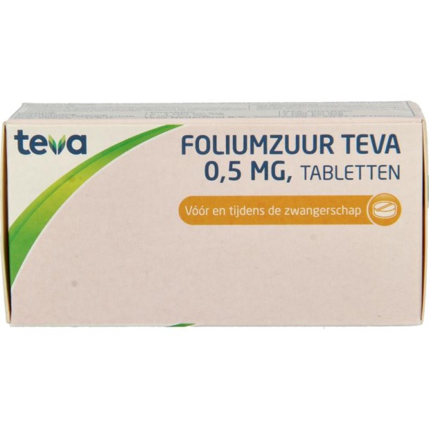 Teva Foliumzuur 0.5 mg (90 Stuks)