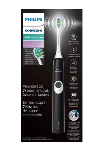 Philips Sonicare ProtectiveClean 4300 Series HX6800/63 Elektrische Tandenborstel Zwart