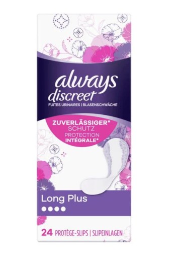 Always Discreet Inlegkruisjes Voor Urineverlies long Plus 24 st