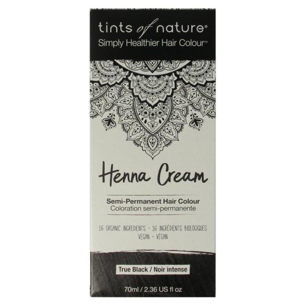 Tints Of Nature Henna cream black semi permanent (70 Milliliter)