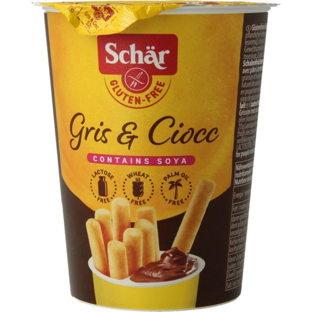 Dr Schar Milly grissini & chocolate sticks (52 Gram)