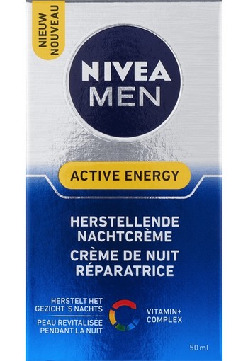 NIVEA MEN Active Energy Herstellende Nachtcrème 50 ml