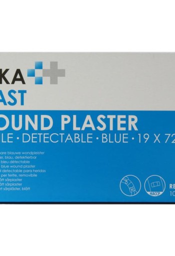 Hekaplast Pleister detectable 19 x 72 (100 Stuks)