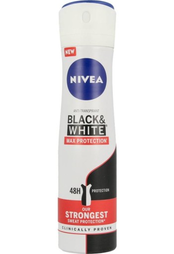 Nivea Deodorant spray black & white max protection (150 Milliliter)