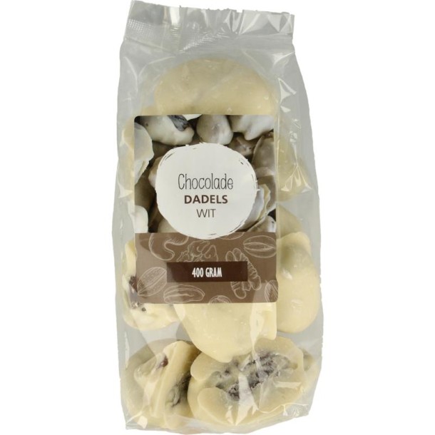 Mijnnatuurwinkel Chocolade dadels wit (400 Gram)