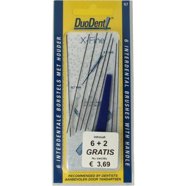 Duodent Interdentale borstels x-fine (8 Stuks)