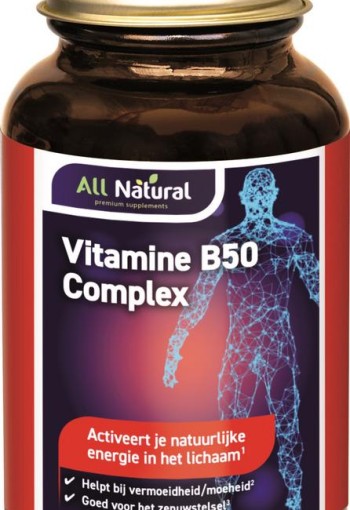 All Natural Vitamine B50 complex (60 Capsules)