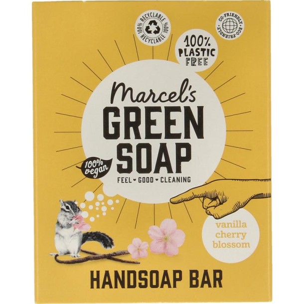 Marcel's GR Soap Handzeep bar vanille & kersenbloesem (90 Gram)