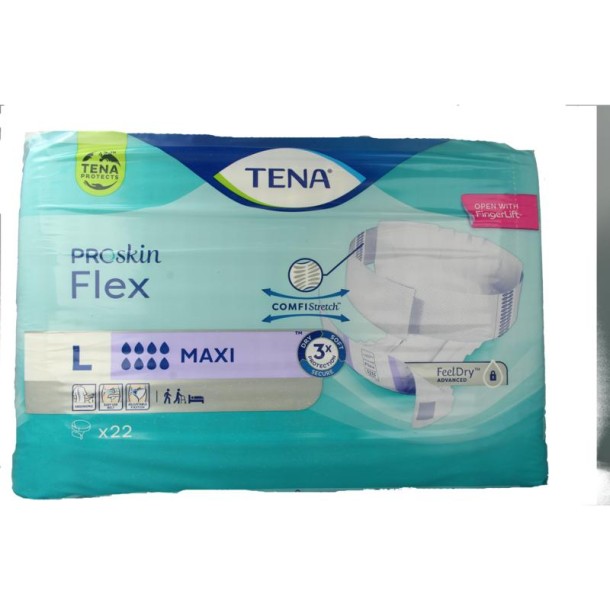 Tena Proskin flex maxi L (22 Stuks)