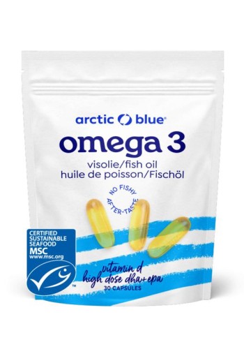 Arctic Blue Pure Alaska MSC visolie met vitamine D (30 Capsules)