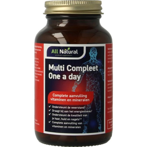 All Natural Multi plus A t/m Z (100 Tabletten)