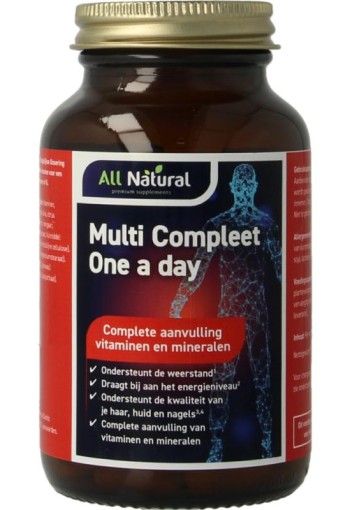 All Natural Multi compleet one a day (100 Tabletten)