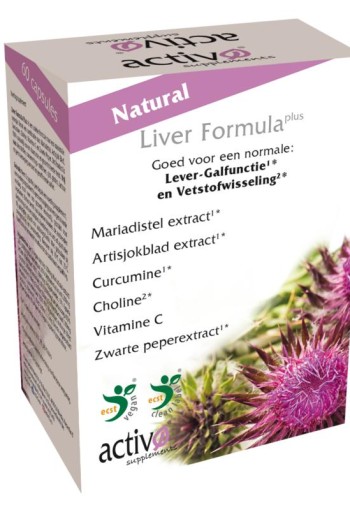 Activo Liver formula plus (60 Vegetarische capsules)