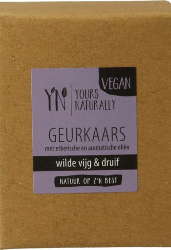 Yours Naturally Votive geurkaars wilde vijg & druif 9cl (1 Stuks)
