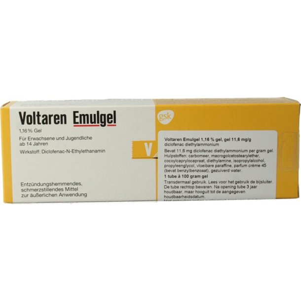 Voltaren Emulgel Duitse verpakking (100 Gram)