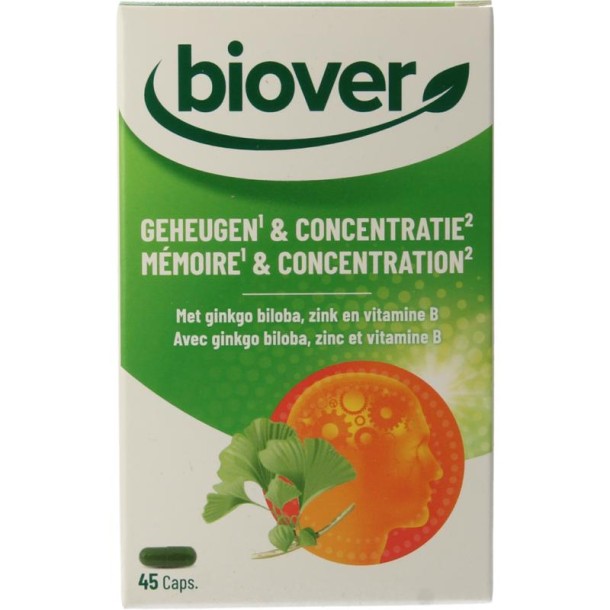 Biover Geheugen & concentratie (45 Capsules)