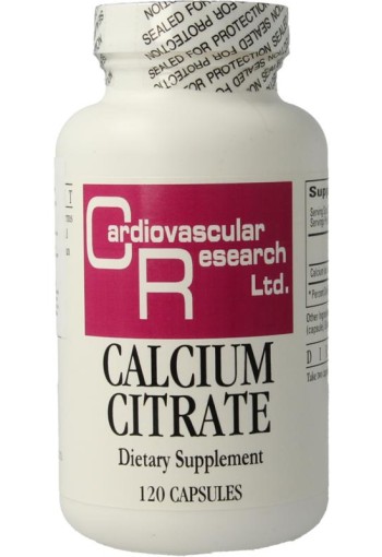 Cardio Vasc Res Calcium citraat 165 mg (120 Capsules)