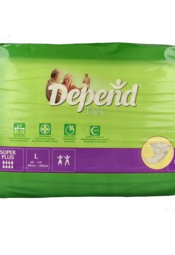 Depend Flex super+ maat L (14 Stuks)