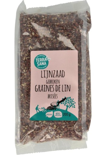 Terrasana Lijnzaad gebroken bio (200 Gram)