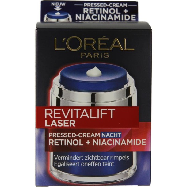 L'Oreal Paris Revitalift laser pressed-cream nachtcreme (50 Milliliter)