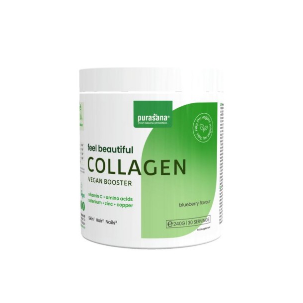 Purasana Collagen booster vegan blueberry (240 Gram)