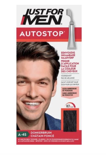 Just For Men Autostop donker bruin A45 (35 Gram)