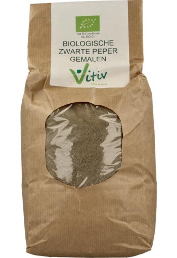 Vitiv Peper gemalen zwart bio (1 Kilogram)