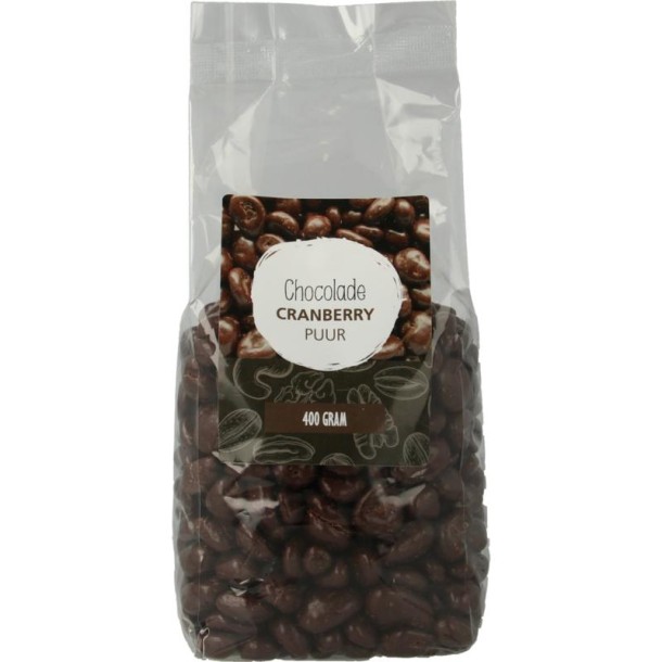 Mijnnatuurwinkel Chocolade cranberries puur (400 Gram)