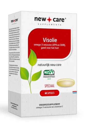 New Care Visolie omega-3 vetzuren, goed voor het hart Inhoud  60 capsules