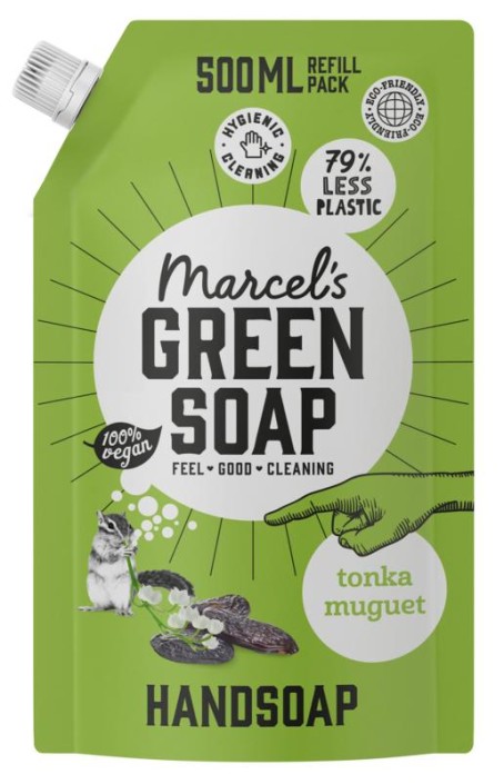Marcel's GR Soap Handzeep tonka & muguet navul (500 Milliliter)