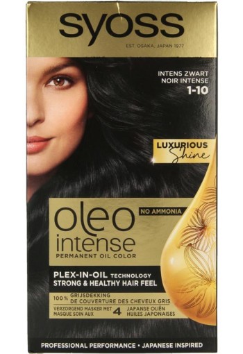 Syoss Color Oleo Intense 1-10 zwart haarverf (1 Set)
