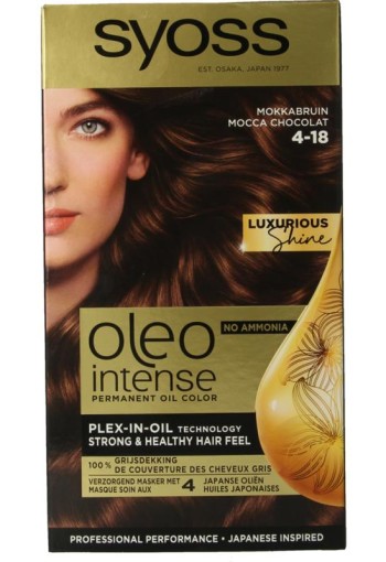 Syoss Color Oleo Intense 4-18 mokkabruin haarverf (1 set)