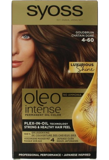 Syoss Color Oleo Intense 4-60 goudbruin haarverf (1 set)