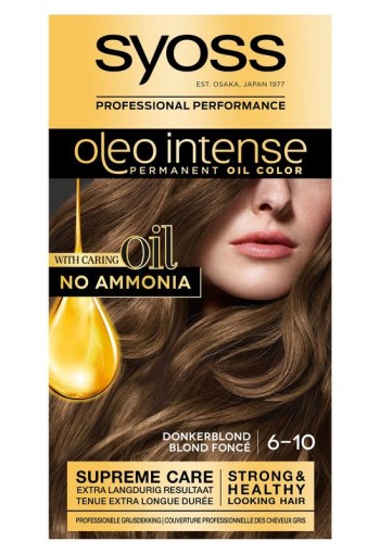 Syoss Color Oleo Intense 6-10 donkerblond haarverf (1 set)