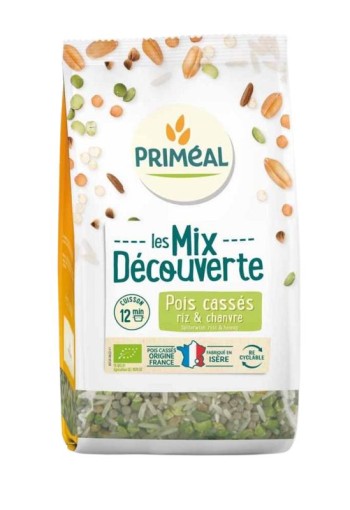 Primeal Hennep spliterwt rijst veggiemix bio (300 Gram)