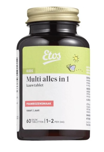 Etos Kids Multi Kauwtabletten Frambozensmaak 60 stuks