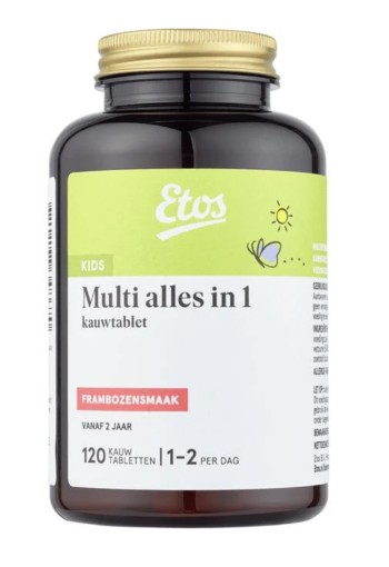 Etos Kids Multi Kauwtabletten Frambozensmaak 120 stuks